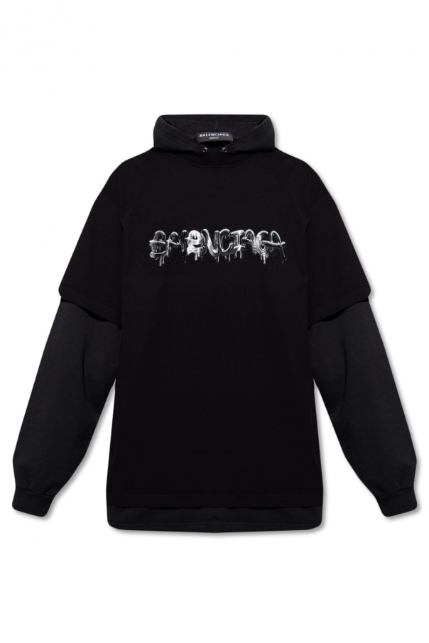 Nike Metallic Swoosh T-Shirts - Black Logo hoodie Balenciaga 
